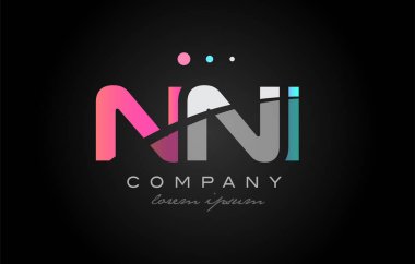 NNI n n i üç harf logo simge tasarım