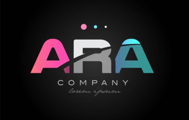 Ara bir r üç harf logo simge tasarım