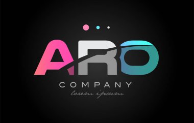 Aro bir r o üç harf logo simge tasarım