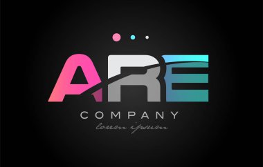 R e üç harf logo simge tasarım