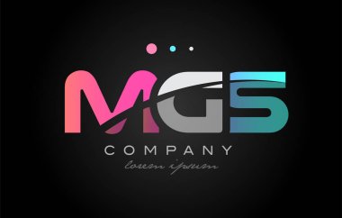 MGS m g s üç harf logo simge tasarım