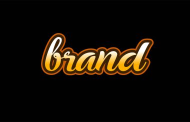 marka kelime metin afiş kartpostal logo simge tasarım yaratıcı concep