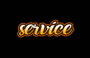 hizmet kelime metin afiş kartpostal logo simge tasarım yaratıcı konsantrasyon