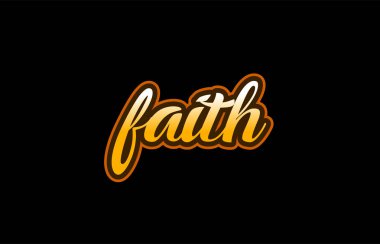 inanç word metin afiş kartpostal logo simge tasarım yaratıcı concep