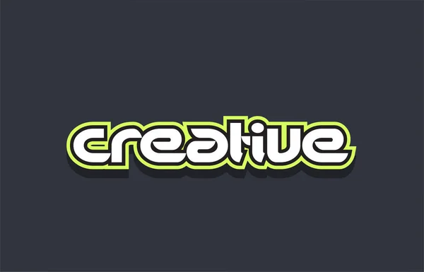 Ať strany slovo textu nápisu pohlednice logo ikonu design creative — Stockový vektor