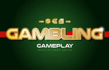 Word metin logo banner kartpostal tasarım tipografi kumar