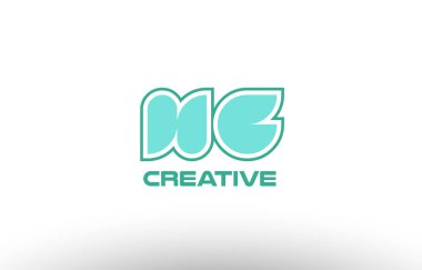 Pastel Yeşil Alfabe harf hg s g kombinasyon ortak logo t.