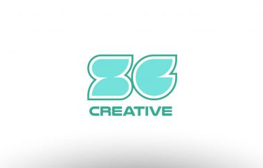 Pastel Yeşil Alfabe harf zg z g kombinasyon ortak logo t.