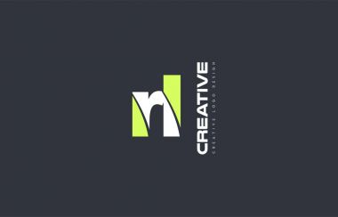 Yeşil mektup rl r l kombinasyonu logo simge şirket tasarım ortak j