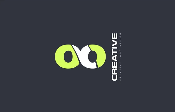 Зелена літера So o комбінація логотип значок компанії дизайн спільний j — стоковий вектор