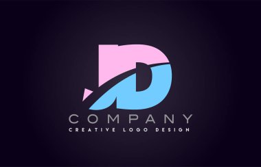 JD alfabe mektup birleştirme mektubu logo tasarım katıldı