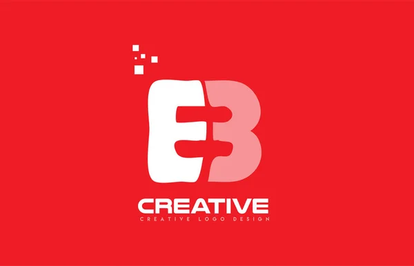 Алфавіт літери B червона технологія білого логотипу піктограма дизайну компанії — стоковий вектор