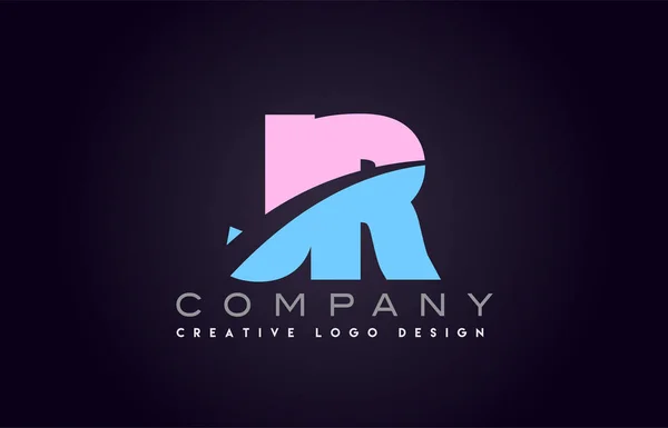 Jr lettre alphabet joindre joint lettre logo design — Image vectorielle