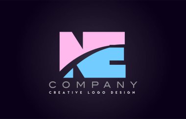 Ne alfabe mektup birleştirme mektubu logo tasarım katıldı