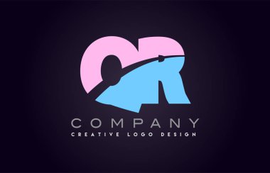 QR alfabe mektup birleştirme mektubu logo tasarım katıldı