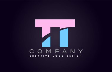 TT alfabe mektup birleştirme mektubu logo tasarım katıldı