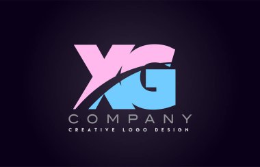 XG alfabe mektup birleştirme mektubu logo tasarım katıldı