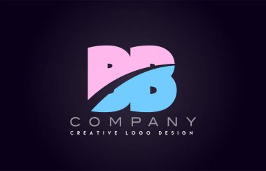 BB alfabe mektup birleştirme mektubu logo tasarım katıldı
