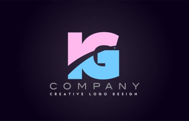 IG alfabe mektup birleştirme mektubu logo tasarım katıldı