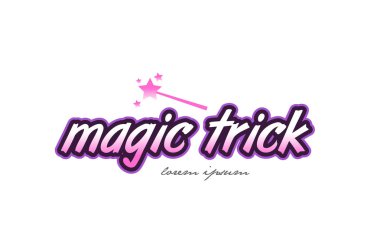 Sihir numarası kelime metin logo simge tasarım kavramı fikri