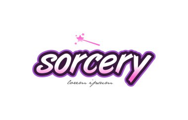 büyü kelime metin logo simge tasarım kavramı fikri