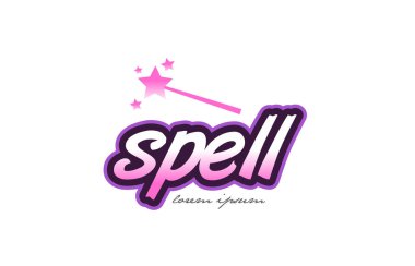 büyü kelime metin logo simge tasarım kavramı fikri