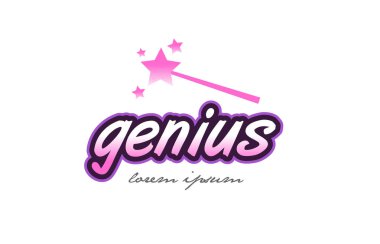 dahi kelime metin logo simge tasarım kavramı fikri