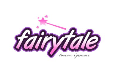 Fairytale kelime metin logo simge tasarım kavramı fikri