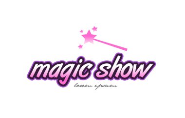 sihirli kelime metin logo simge tasarım kavramı fikri göster