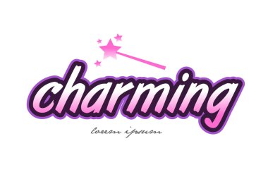 büyüleyici kelime metin logo simge tasarım kavramı fikri