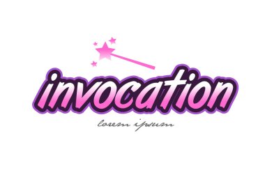 çağırma kelime metin logo simge tasarım kavramı fikri