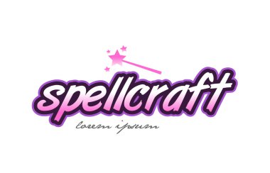 Spellcraft kelime metin logo simge tasarım kavramı fikri