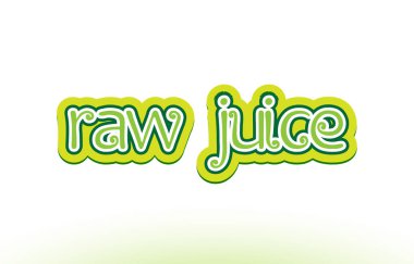 ham suyu kelime metin logo simge tipografi tasarımı