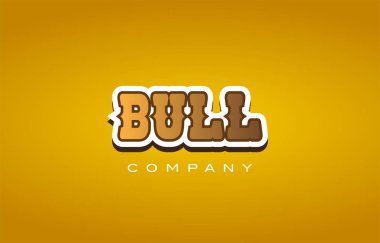 Boğa Batı tarzı kelime metin logo tasarım simgesi şirketi