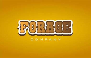 Batı tarzı kelime metin logo tasarım simgesini şirket hayvan yemi için