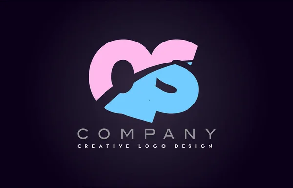 Qs lettre alphabet joindre joint lettre logo design — Image vectorielle