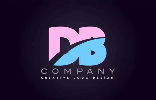 Db alfabeto letra juntar-se carta logotipo design —  Vetores de Stock