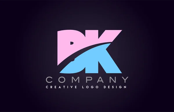 Łączyć litery alfabetu BK dołączył list logo design — Wektor stockowy