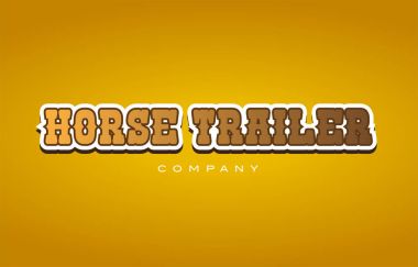 at römork Batı tarzı kelime metin logo tasarım simgesi şirketi