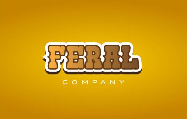 Vahşi Batı tarzı kelime metin logo tasarım simgesi şirketi