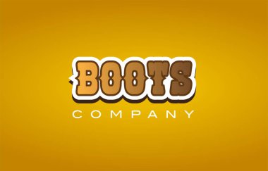 Batı tarzı kelime metin logo tasarım simgesini şirket çizme