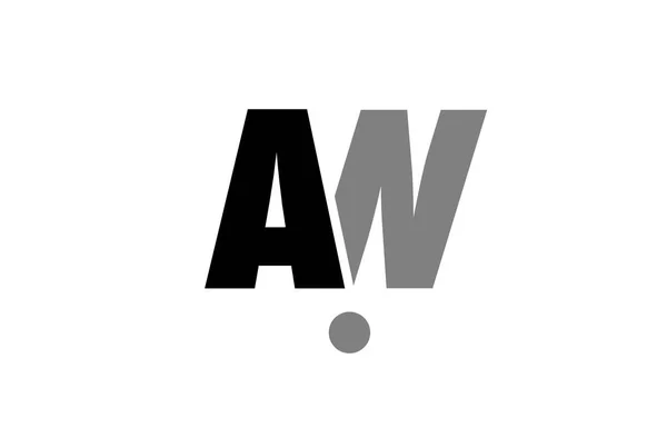 Un n noir blanc gris lettre alphabet logo icône combinaison — Image vectorielle