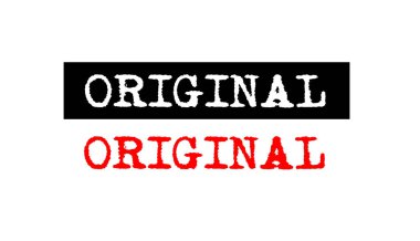 Daktilo ile orijinal lastik damgası rozet set metin logo tasarımı