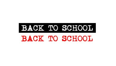 geri okul lastik damgası rozet için daktilo metnini ayarla logolu 