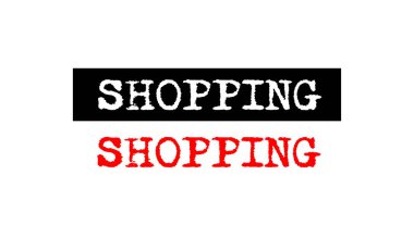 lastik damgası rozet daktilo ile alışveriş ayarla metin logo tasarımı