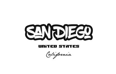 Amerika Birleşik Devletleri san diego california city Graffiti yazı tipi typograph