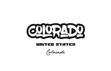 Amerika Birleşik Devletleri colorado şehir Graffiti yazı tipi tipografi tasarım