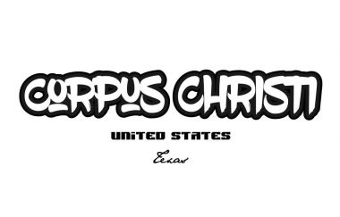 Amerika Birleşik Devletleri corpus christi texas city Graffiti yazı tipi typograph