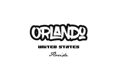 Amerika Birleşik Devletleri orlando florida şehir Graffiti yazı tipi tipografi des
