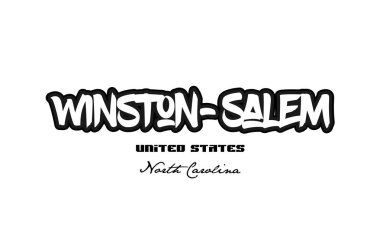 Amerika Birleşik Devletleri winston salem Kuzey carolina şehir Graffiti yazı tipi t